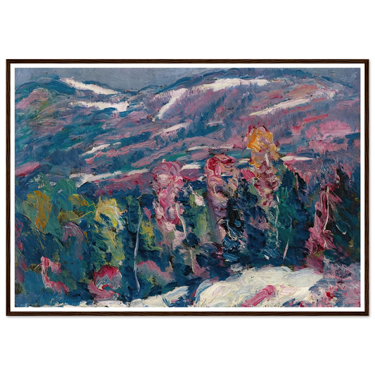 Song Of Winter Art Print | Marsden Hartley - Framed Poster - 30x40 cm / 12x16″ - Black frame