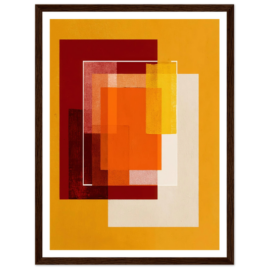 Square Intensity - Framed Poster - 30x40 cm / 12x16″ - Black frame