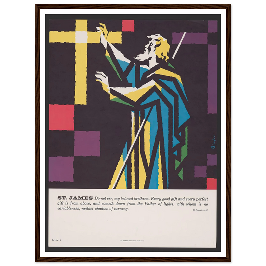 St. James (1962) Art Print | Joseph Binder - Framed Poster - 30x40 cm / 12x16″ - Black frame