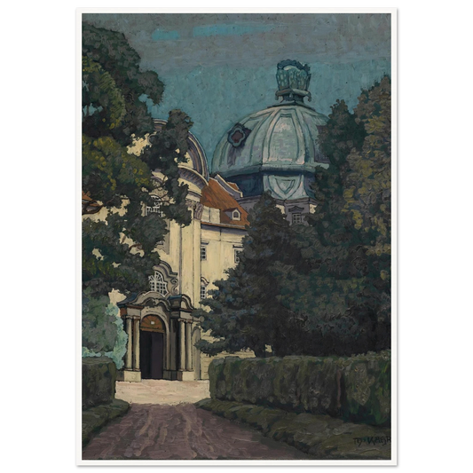 Stiftsportal Klosterneuburg (1924) Art Print | Max Kahrer - Framed Poster - 30x40 cm / 12x16″ - Black frame