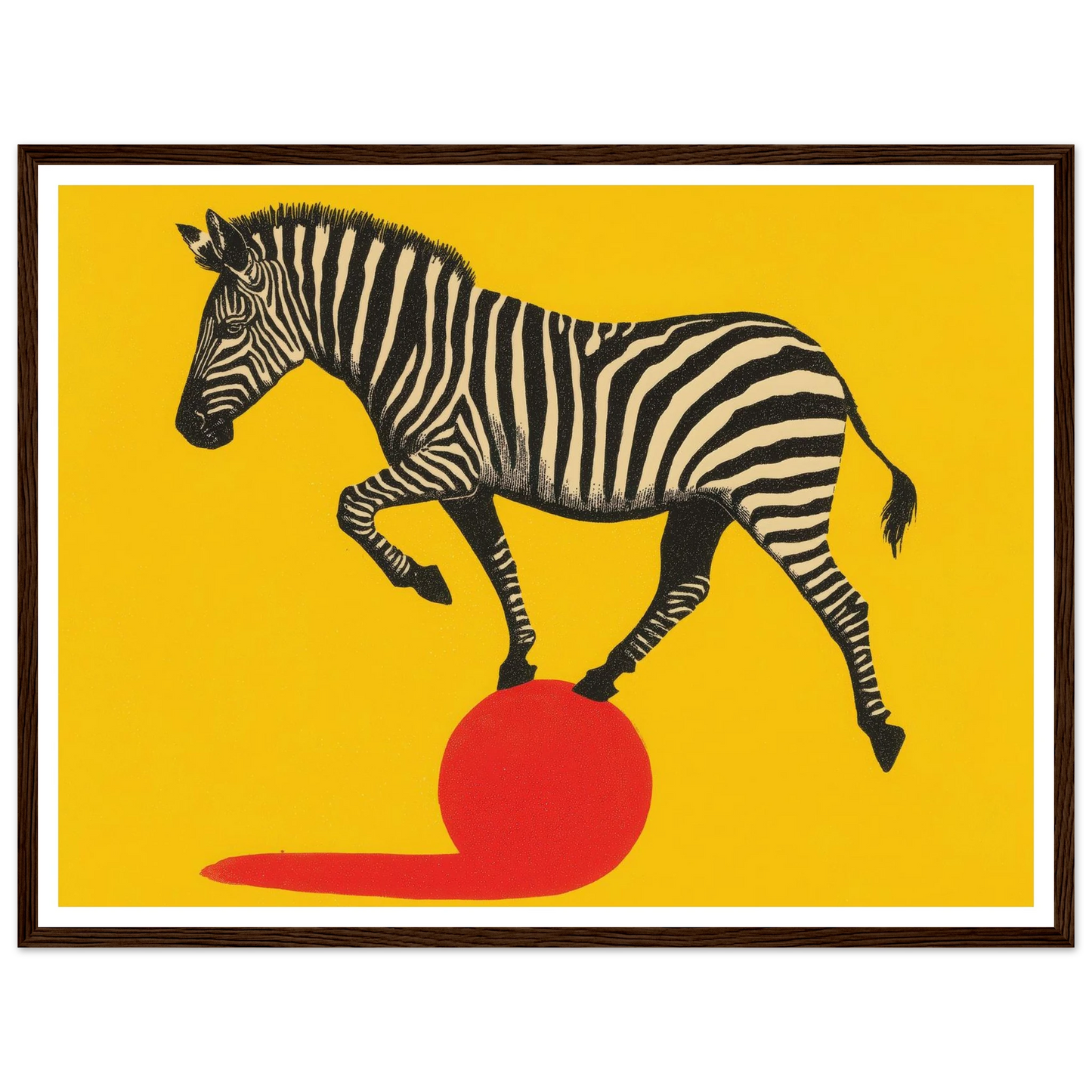 Stripes and Sphere - Framed Poster - 30x40 cm / 12x16″ - Black frame