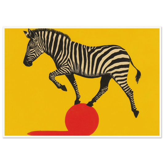 Stripes and Sphere - Framed Poster - 30x40 cm / 12x16″ - Black frame