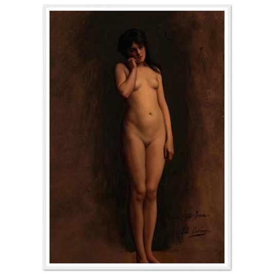 Study for Slave Market in Ancient Rome (1886) Art Print | Jean Leon Gerome - Framed Poster - 30x40 cm / 12x16″ - Black frame