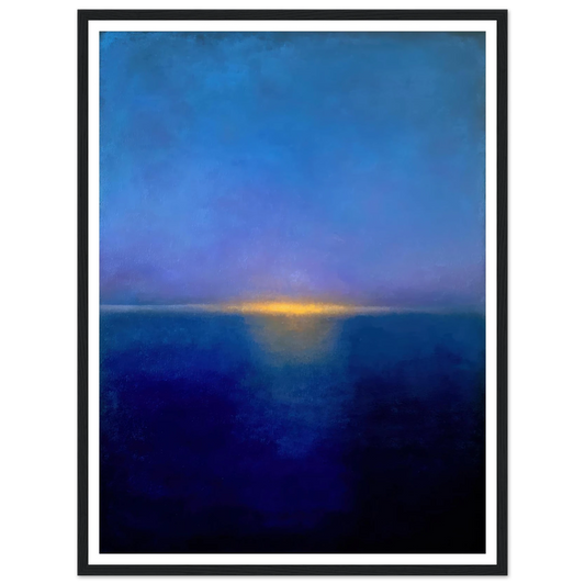 Submerged Horizon - Framed Poster - 30x40 cm / 12x16″ - Black frame