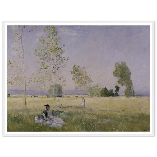 Summer (1874) Art Print | Claude Monet - Framed Poster - 30x40 cm / 12x16″ - Black frame