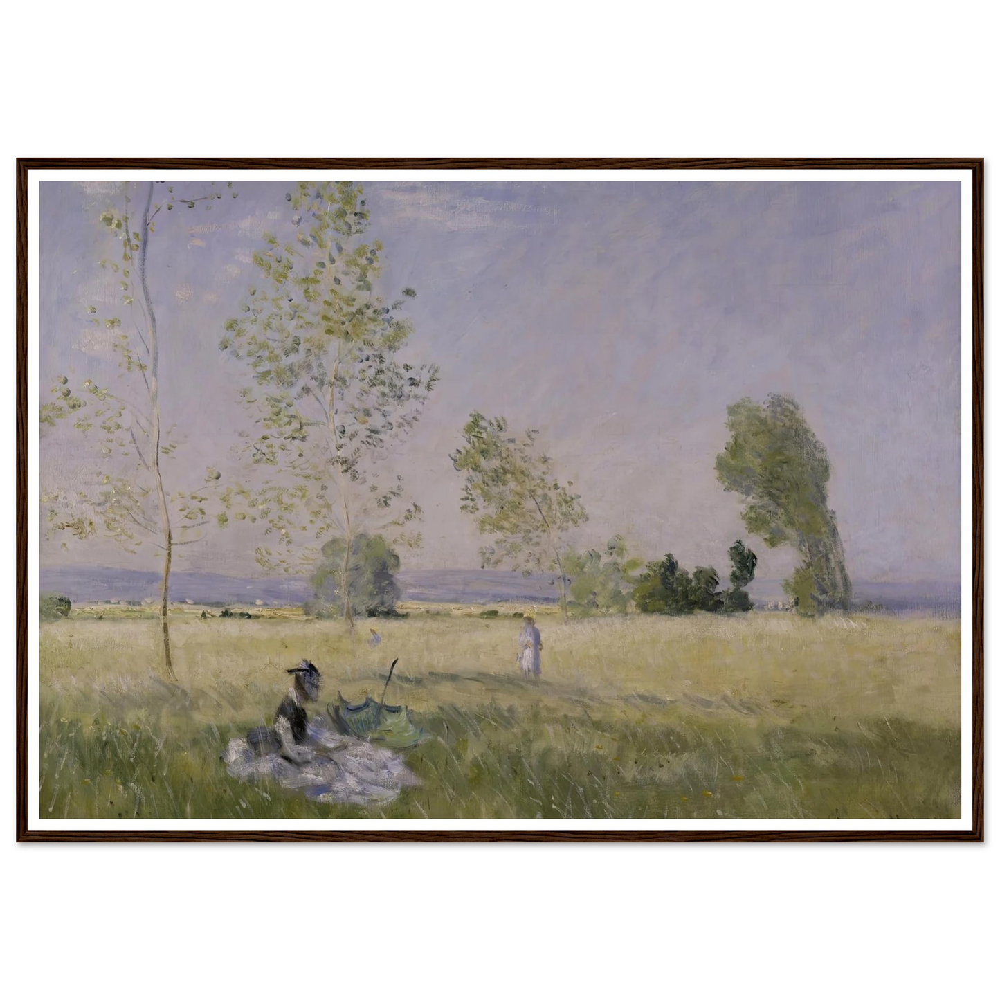 Summer (1874) Art Print | Claude Monet - Framed Poster - 30x40 cm / 12x16″ - Black frame