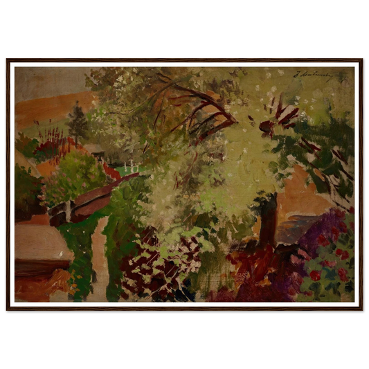 Summer Landscape (1903 - 1907) Art Print | Jacek Malczewski - Framed Poster - 30x40 cm / 12x16″ - Black frame