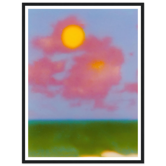 Sun on the Meadow - Framed Poster - 30x40 cm / 12x16″ - Black frame