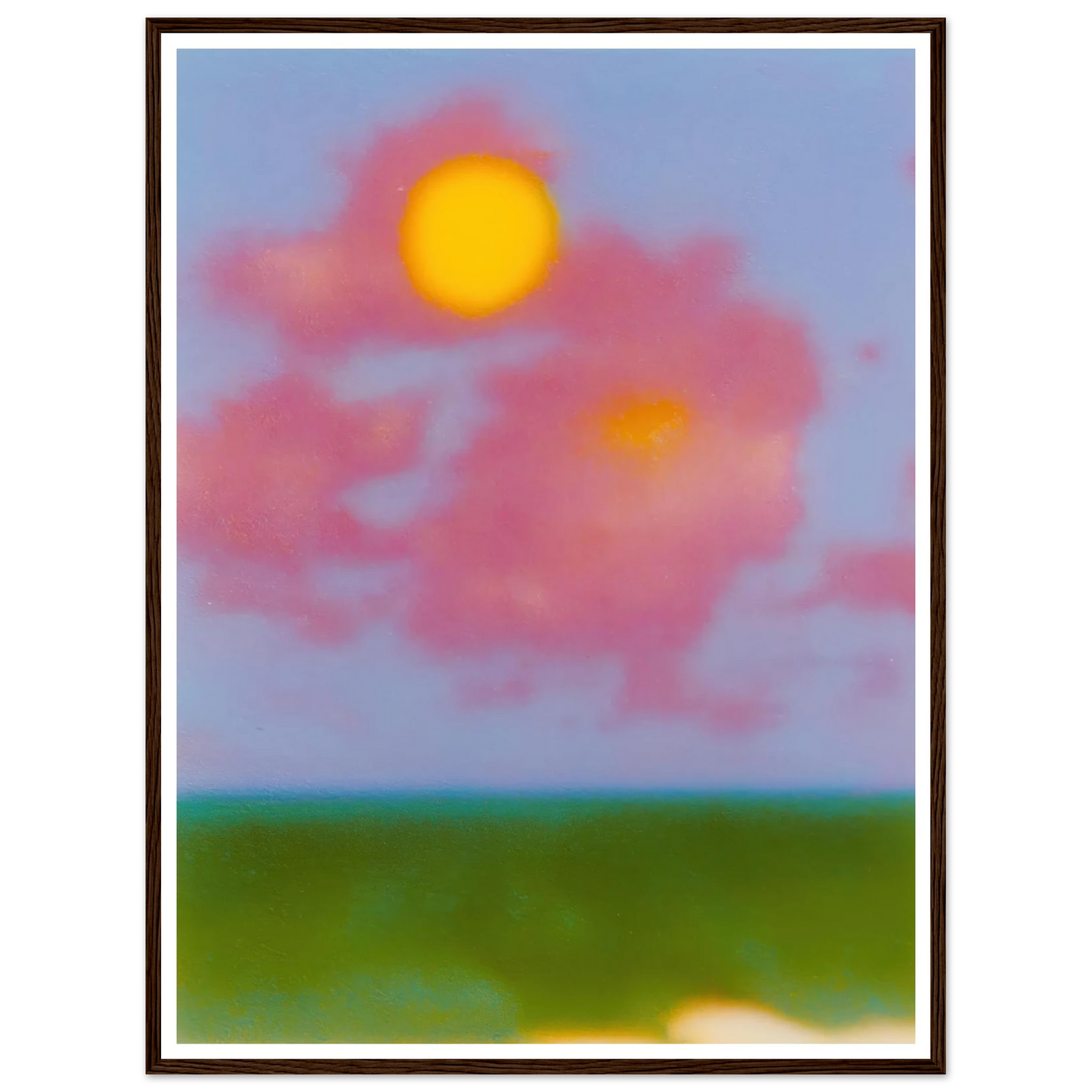 Sun on the Meadow - Framed Poster - 30x40 cm / 12x16″ - Black frame