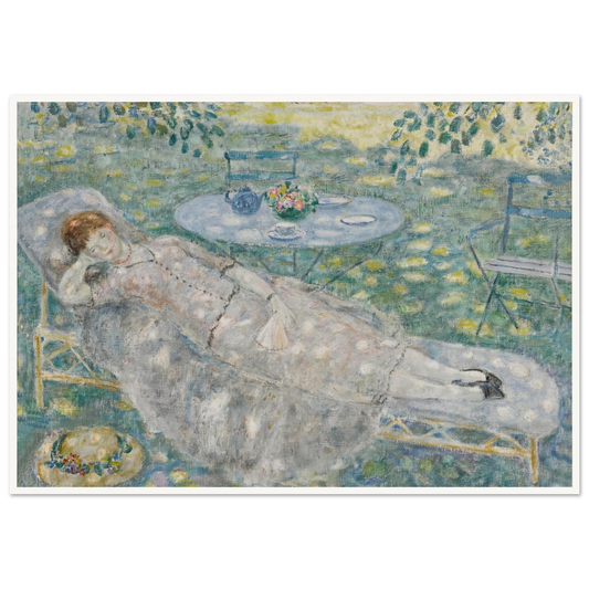 Sun Spots (circa 1926) Art Print | Frederick Carl Frieseke - Framed Poster - 30x40 cm / 12x16″ - Black frame