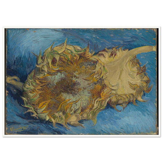 Sunflowers (1887) Art Print | Vincent van Gogh - Framed Poster - 30x40 cm / 12x16″ - Black frame