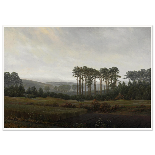 The Afternoon Art Print | Caspar David Friedrich - Framed Poster - 30x40 cm / 12x16″ - Black frame
