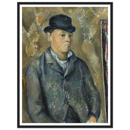 The Artist’s Son,Paul (1886-1887) Art Print | Paul Cezanne - Framed Poster - 30x40 cm / 12x16″ - Black frame