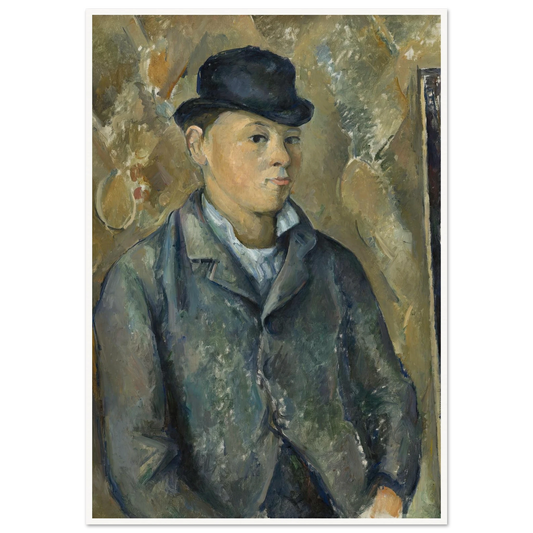 The Artist’s Son,Paul (1886-1887) Art Print | Paul Cezanne - Framed Poster - 30x40 cm / 12x16″ - Black frame