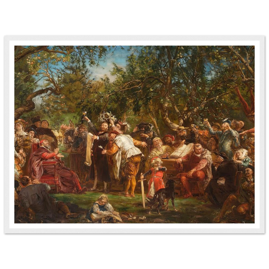 The Babin Republic (1881) Art Print | Jan Matejko - Framed Poster - 30x40 cm / 12x16″ - Black frame