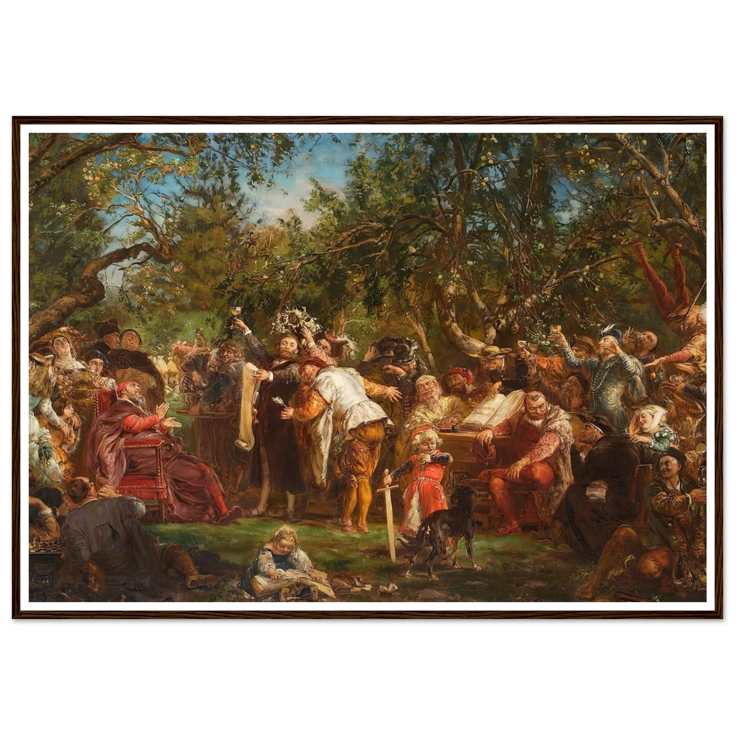 The Babin Republic (1881) Art Print | Jan Matejko - Framed Poster - 30x40 cm / 12x16″ - Black frame