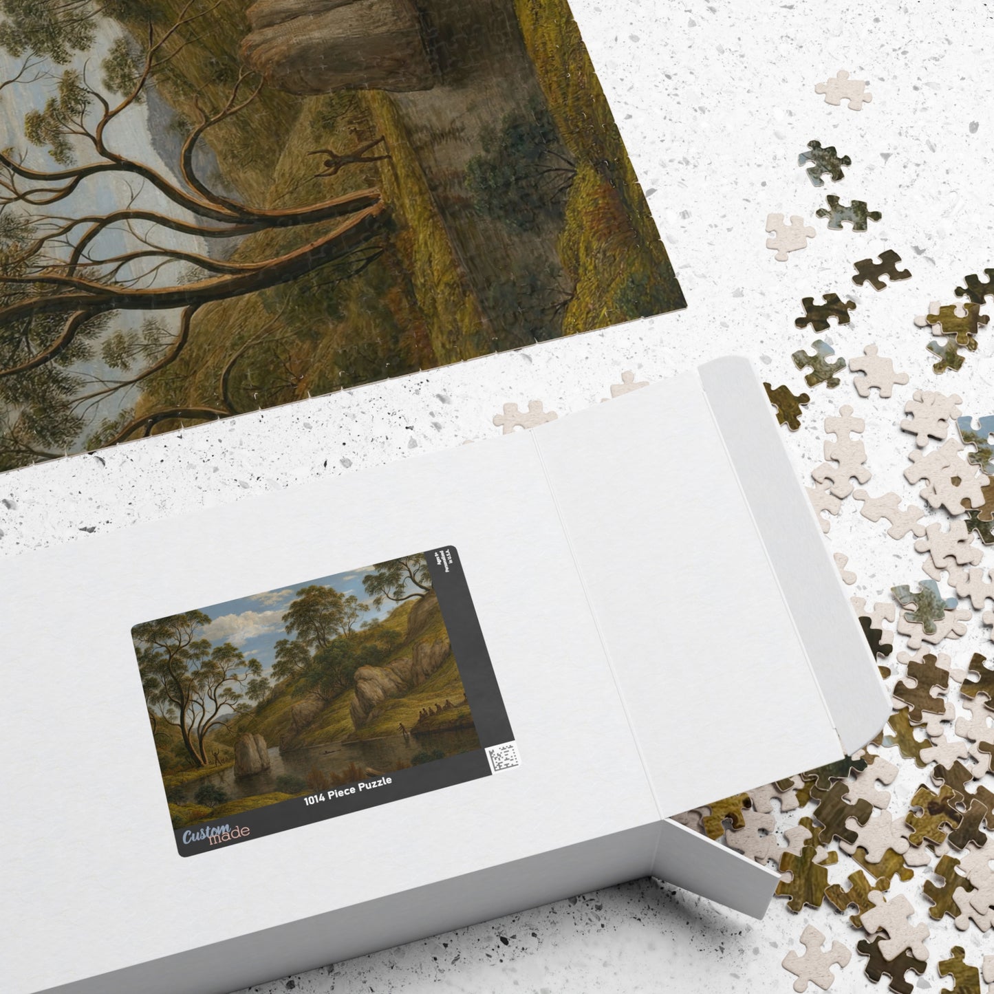 The bath of Diana, Van Diemen’s Land Puzzle | John Glover - - 252 pcs (Horizontal) -