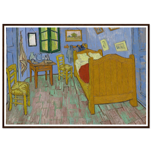 The Bedroom (1889) Art Print | Vincent van Gogh - Framed Poster - 30x40 cm / 12x16″ - Black frame