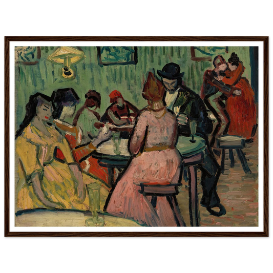 The Brothel (Le Lupanar) (1888) Art Print | Vincent van Gogh - Framed Poster - 30x40 cm / 12x16″ - Black frame