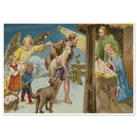 The Christmas Gospel - Framed Poster - 30x40 cm / 12x16″ - Black frame