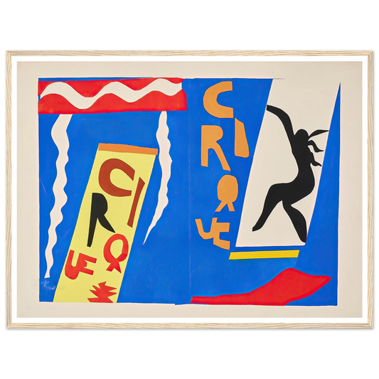 The circus (1947) Art Print | Henri Matisse - Framed Poster - 30x40 cm / 12x16″ - Black frame