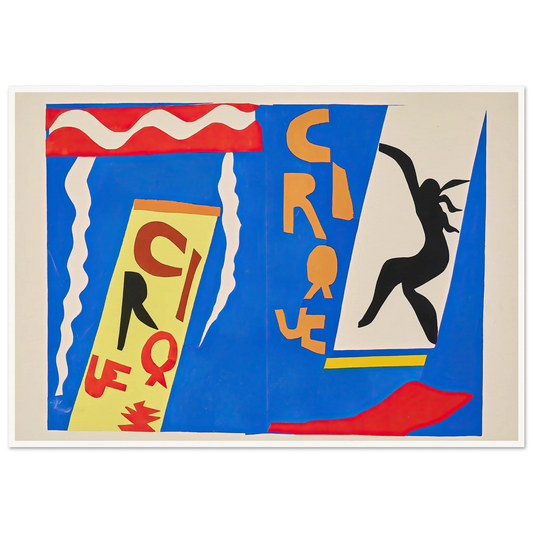 The circus (1947) Art Print | Henri Matisse - Framed Poster - 30x40 cm / 12x16″ - Black frame