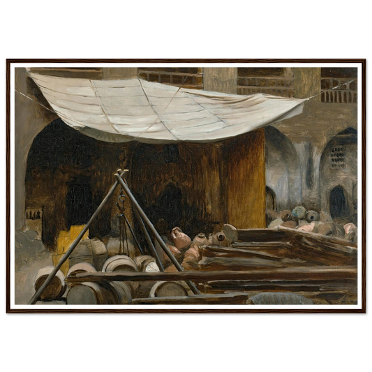 The Citadel, Acre Art Print | Jean Leon Gerome - Framed Poster - 30x40 cm / 12x16″ - Black frame