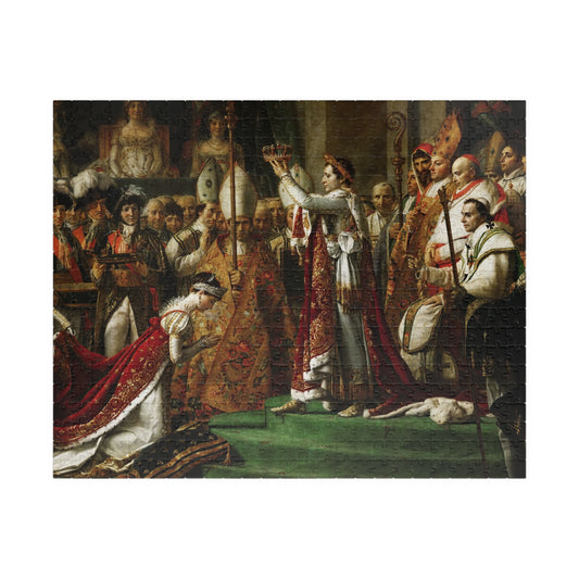 The coronation of Emperor Napoleon I Bonaparte Puzzle | Jacques Louis David - - 252 pcs (Horizontal) -