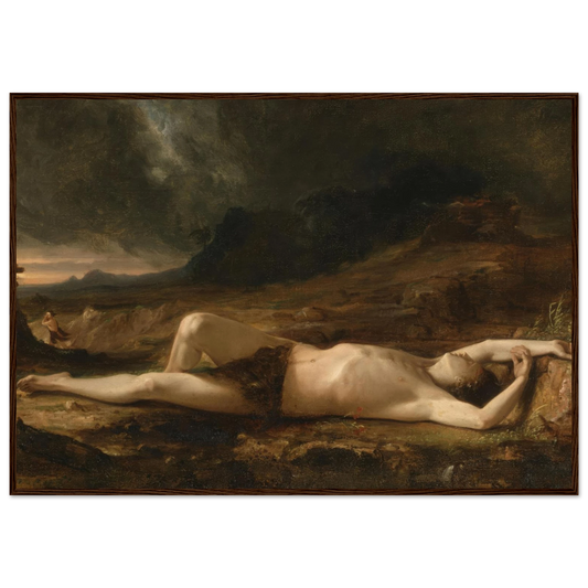 The Dead Abel (1832) Art Print | Thomas Cole - Framed Poster - 30x40 cm / 12x16″ - Black frame