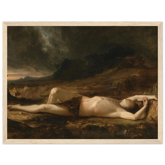 The Dead Abel (1832) Art Print | Thomas Cole - Framed Poster - 30x40 cm / 12x16″ - Black frame