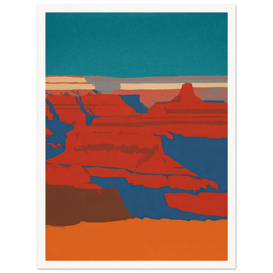 The Deep Blue Chasm - Framed Poster - 30x40 cm / 12x16″ - Black frame