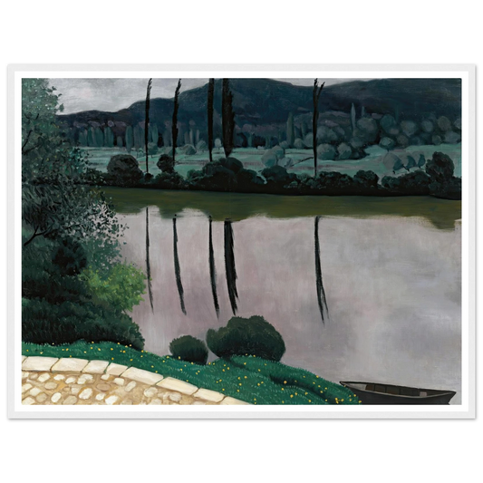 The Dordogne In Vitrac (1925) Art Print | Felix Vallotton - Framed Poster - 30x40 cm / 12x16″ - Black frame