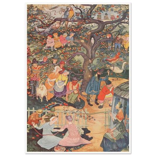 The Enchanted Apple-tree - Framed Poster - 30x40 cm / 12x16″ - Black frame