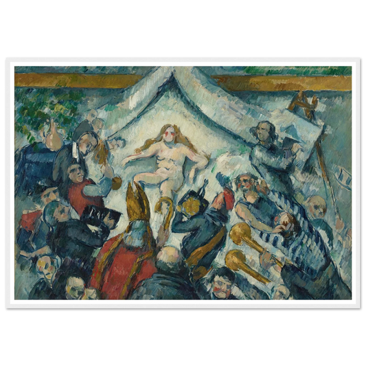 The Eternal Feminine (1877) Art Print | Paul Cezanne - Framed Poster - 30x40 cm / 12x16″ - Black frame