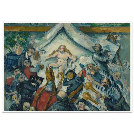 The Eternal Feminine (1877) Art Print | Paul Cezanne - Framed Poster - 30x40 cm / 12x16″ - Black frame