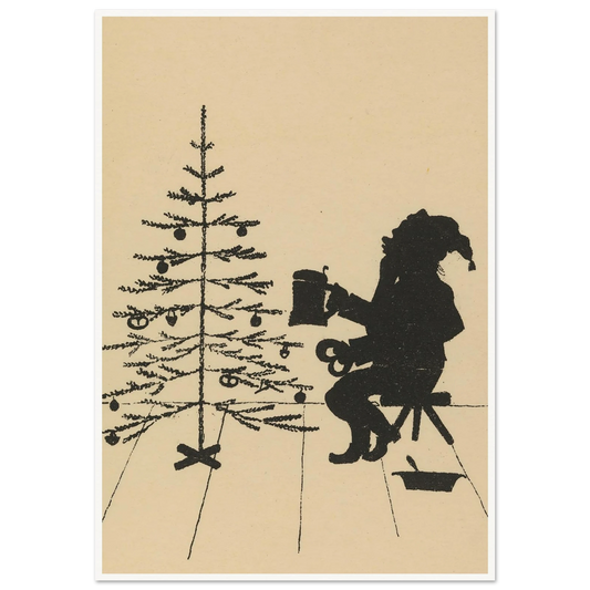 The Gnome's Quiet Toast - Framed Poster - 30x40 cm / 12x16″ - Black frame
