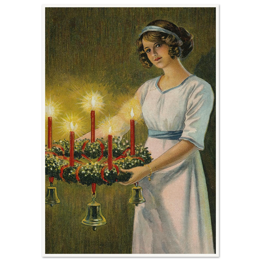 The Hope of Advent Light - Framed Poster - 30x40 cm / 12x16″ - Black frame
