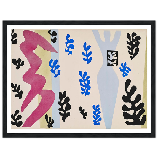 The knife thrower (1947) Art Print | Henri Matisse - Framed Poster - 30x40 cm / 12x16″ - Black frame