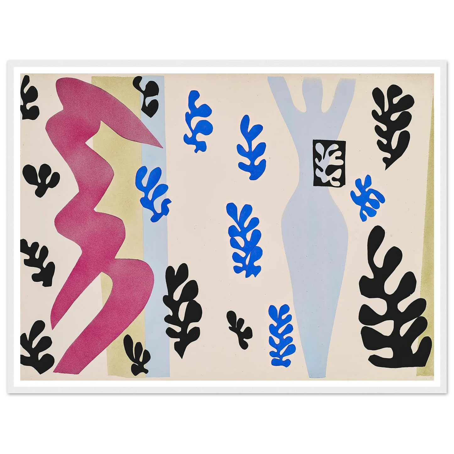 The knife thrower (1947) Art Print | Henri Matisse - Framed Poster - 30x40 cm / 12x16″ - Black frame
