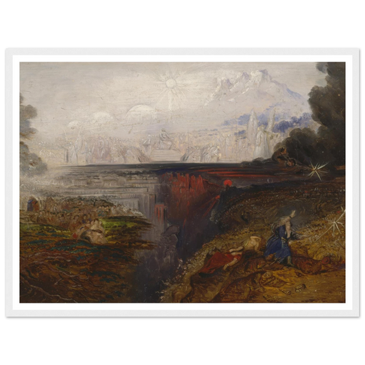 The Last Judgement (study) (1851 - 1853) Art Print | John Martin - Framed Poster - 30x40 cm / 12x16″ - Black frame