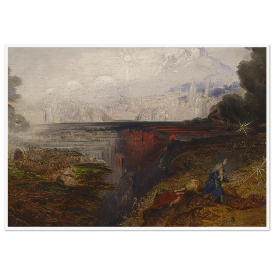 The Last Judgement (study) (1851 - 1853) Art Print | John Martin - Framed Poster - 30x40 cm / 12x16″ - Black frame