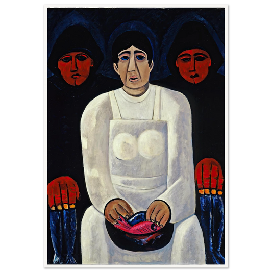 The Lost Felice (circa 1939) Art Print | Marsden Hartley - Framed Poster - 30x40 cm / 12x16″ - Black frame
