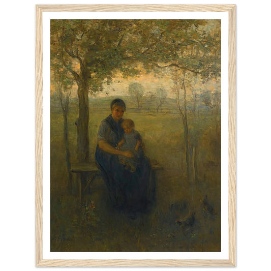 The Madonna Of Drenthe Art Print | Jozef Israels - Framed Poster - 30x40 cm / 12x16″ - Black frame