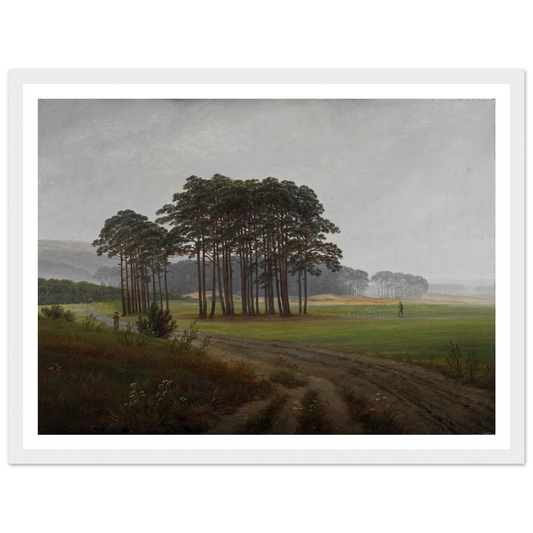 The Midday Art Print | Caspar David Friedrich - Framed Poster - 30x40 cm / 12x16″ - Black frame