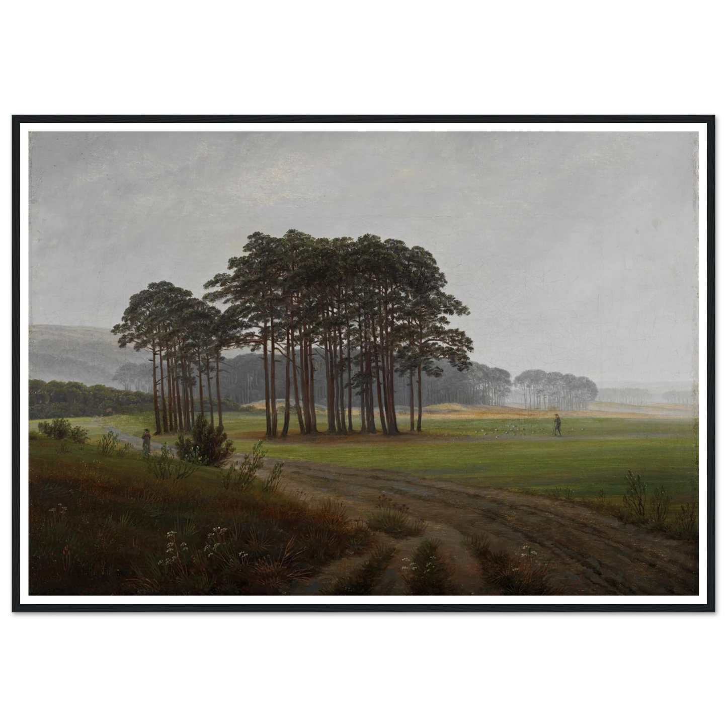 The Midday Art Print | Caspar David Friedrich - Framed Poster - 30x40 cm / 12x16″ - Black frame