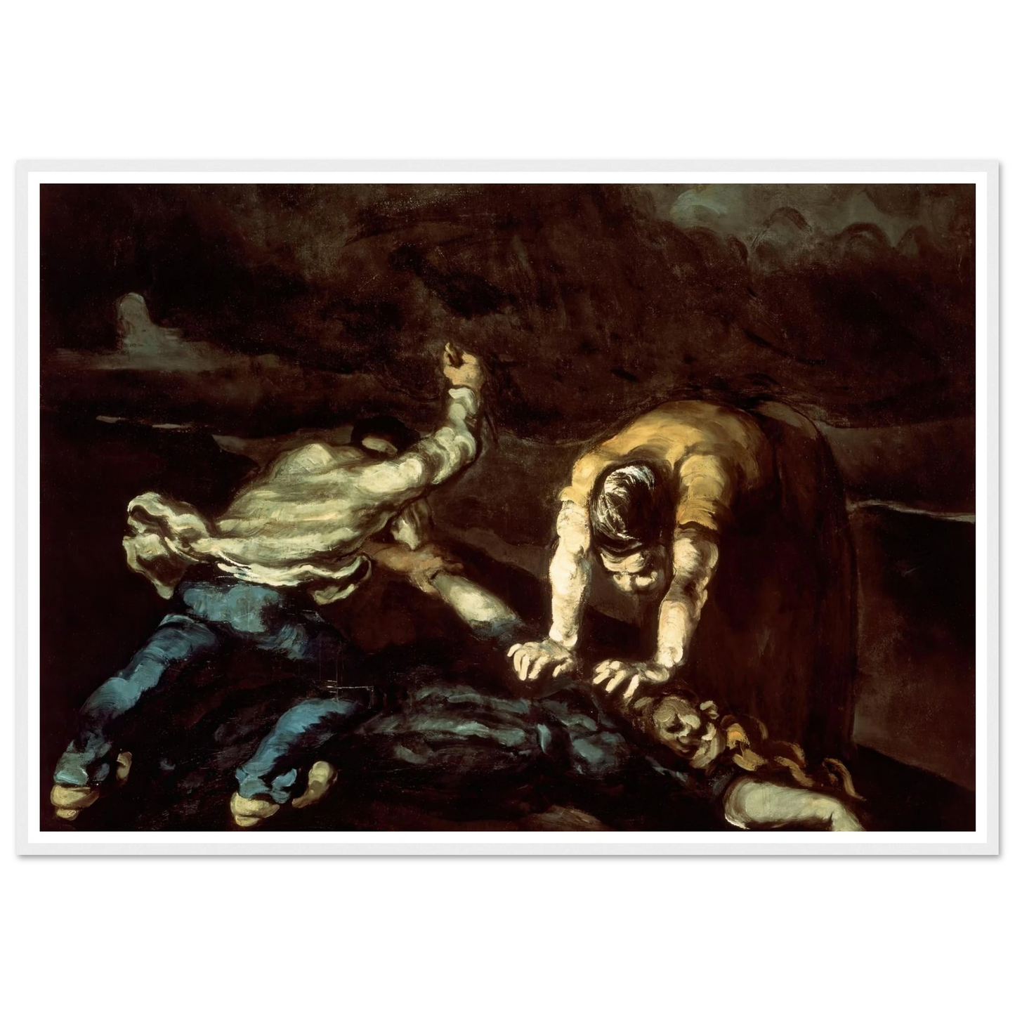 The Murder Art Print | Paul Cezanne - Framed Poster - 30x40 cm / 12x16″ - Black frame