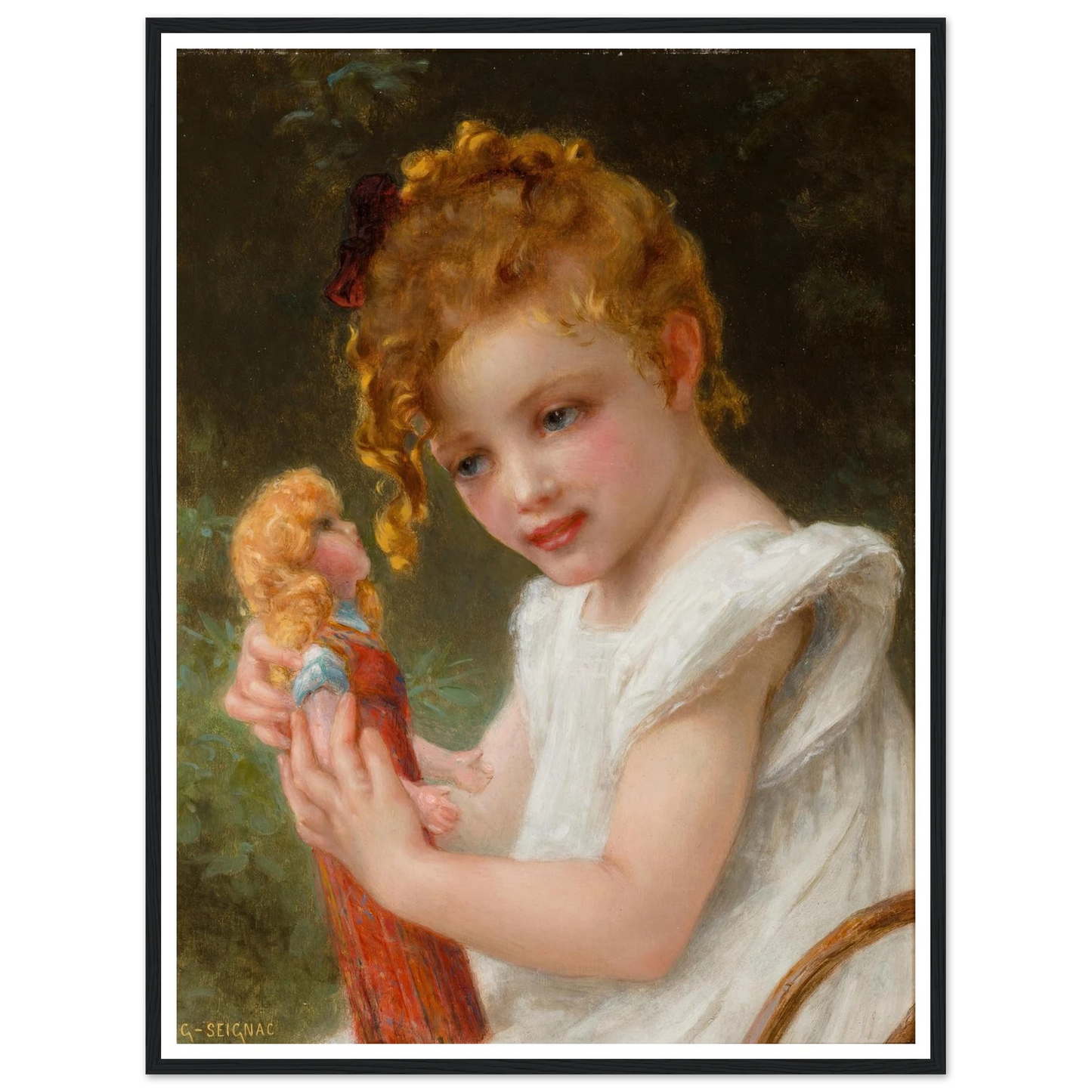 The new doll Art Print | Guillaume Seignac - Framed Poster - 30x40 cm / 12x16″ - Black frame