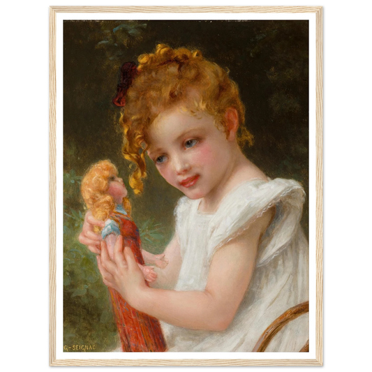 The new doll Art Print | Guillaume Seignac - Framed Poster - 30x40 cm / 12x16″ - Black frame