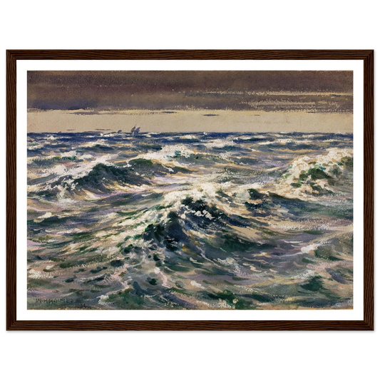 The Open Sea (1904) Art Print | William Henry Holmes - Framed Poster - 30x40 cm / 12x16″ - Black frame