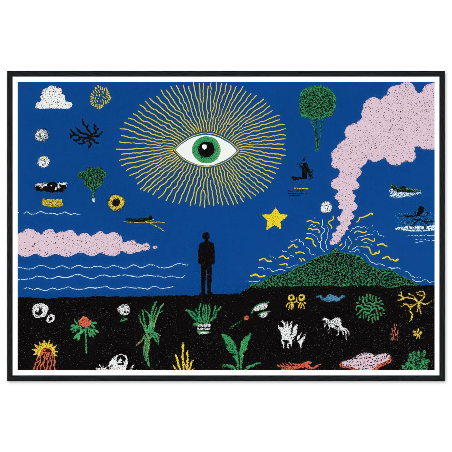 The Oracle's Dream - Framed Poster - 30x40 cm / 12x16″ - Black frame